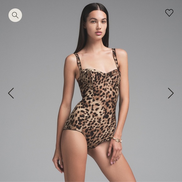 SOLD 🐆 NWT Dolce&Gabbana X Skims Body Bodysuit Size M 🐆 - Picture 1 of 9